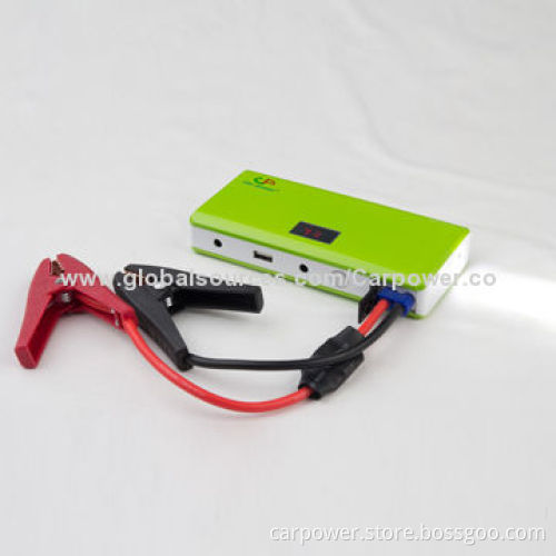 Portable car jump start, jump start 12V car, LCD display, fit for mobile, laptop, MP3/4 players